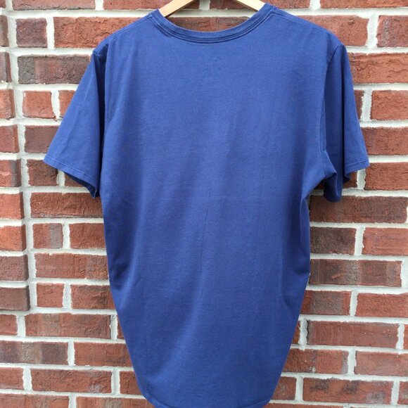 Nike Dri Fit Tee Mens XL Athletic Cut Navy Football Graphic - Picture 2 of 8